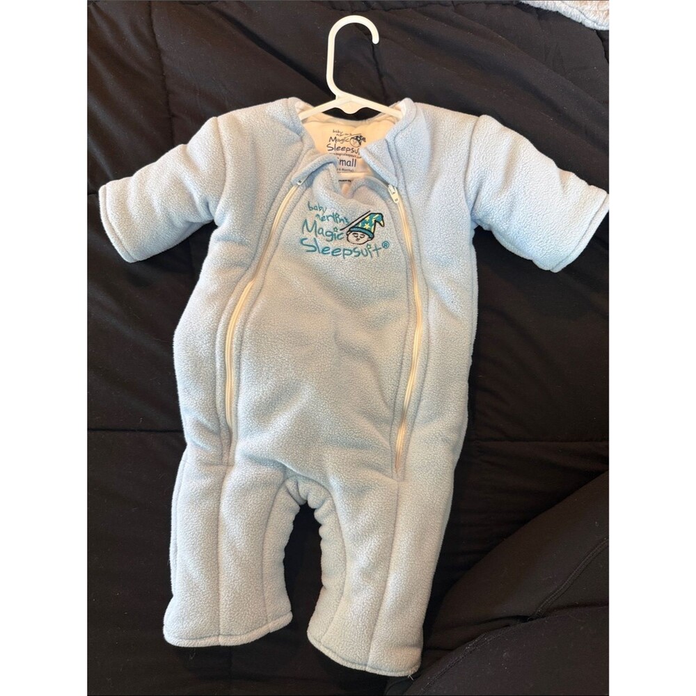 Baby Magic Sleepsuit Fleece Footed One-Piece in Light Blue